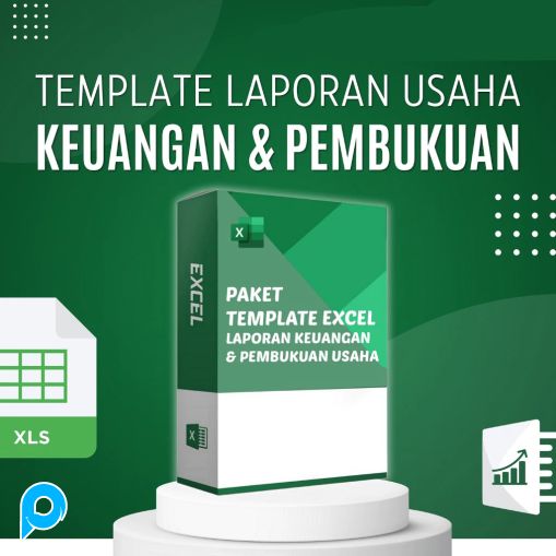 Template Laporan Keuangan Usaha Lengkap Format Excel - Bonus Pencatatan Stock Produk